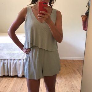 Light grey slinky romper